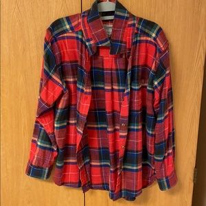 AE Soft Boyfriend Plaid Shirt
